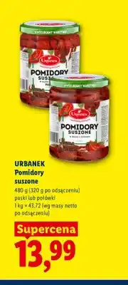 Lidl Pomidory suszone połówki Urbanek oferta