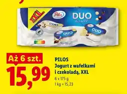 Lidl Jogurt z wafelkami i czekoladą XXL Pilos 6-pak oferta