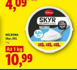Lidl Skyr naturalny XXL Milbona oferta