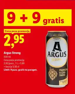 Lidl Piwo Argus Strong oferta
