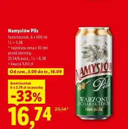 Lidl Piwo Namysłów Pils 6-pak oferta