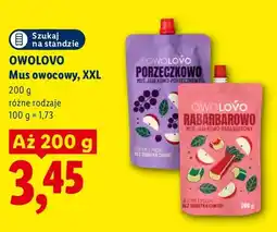 Lidl Mus owocowy jabłkowo-porzeczkowy XXL Owolovo oferta