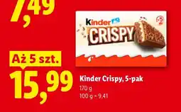 Lidl Kinder Crispy 5-pak oferta