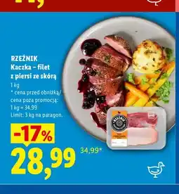 Lidl Kaczka - filet z piersi ze skórą Rzeźnik oferta