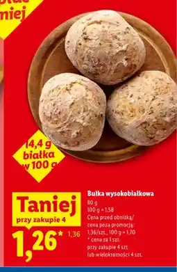 Lidl Bułka wysokobiałkowa oferta