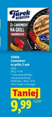 Lidl Camembert na grilla 2-pak Turek oferta