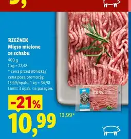 Lidl Mięso mielone ze schabu Rzeźnik oferta