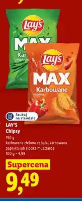 Lidl Chipsy Lay's karbowana zielona cebula oferta