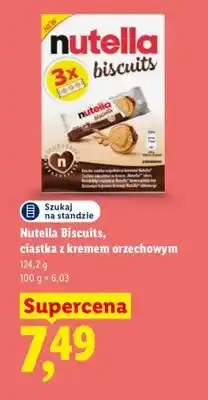 Lidl Nutella Biscuits ciastka z kremem orzechowym oferta