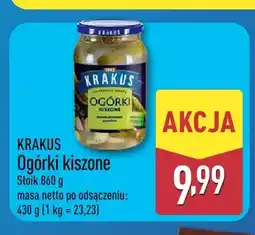 ALDI Ogórki kiszone Krakus oferta