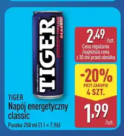 ALDI Napój energetyczny classic Tiger oferta