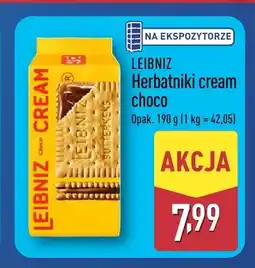 ALDI Herbatniki cream choco Leibniz oferta