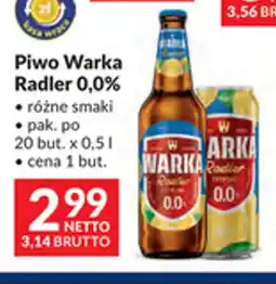 Makro Piwo Warka Radler 0,0% oferta