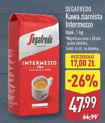 SEGAFREDO Kawa ziarnista Intermezzo