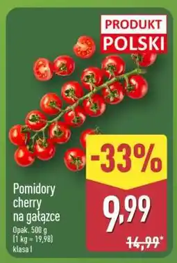 ALDI Pomidory cherry na gałązce oferta