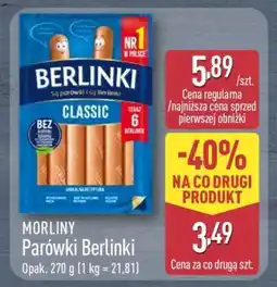 ALDI MORLINY Parówki Berlinki oferta
