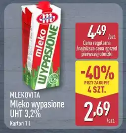 ALDI Mlekovita Mleko wypasione UHT 3,2% oferta