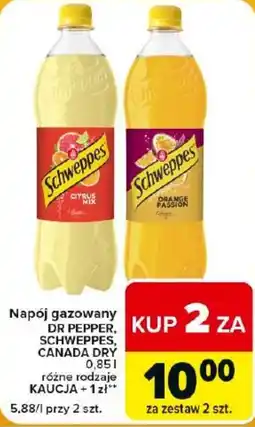 Carrefour Express Napój gazowany DR PEPPER, SCHWEPPES, CANADA DRY oferta