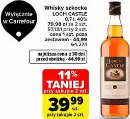 Carrefour Whisky szkocka Loch Castle oferta