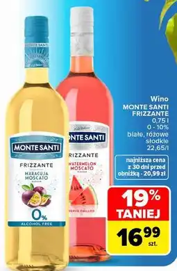 Carrefour Wino Monte Santi Frizzante oferta