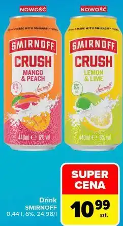 Carrefour Drink SMIRNOFF CRUSH oferta