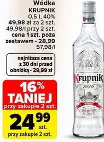 Carrefour Wódka Krupnik oferta