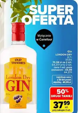 Carrefour Gin London Dry Old Thames oferta