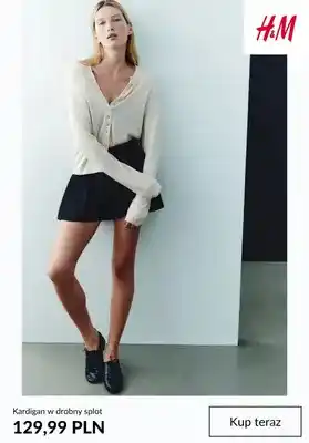 Kardigan w drobny splot H & M