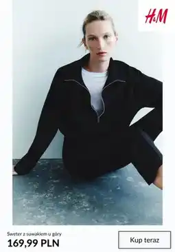 H&M Sweter z suwakiem u góry H & M oferta