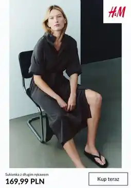 H&M Sukienka z długim rękawem H & M oferta