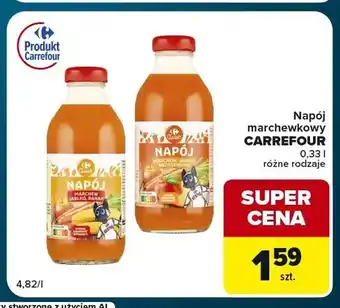 Napój marchewkowy Carrefour marchew jabłko brzoskwinia