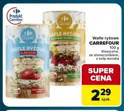 Globi Wafle ryżowe Carrefour z solą morską oferta