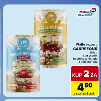 Wafle ryżowe z solą morską Carrefour