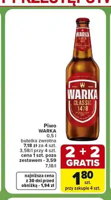 Carrefour Express Piwo Warka Classic oferta