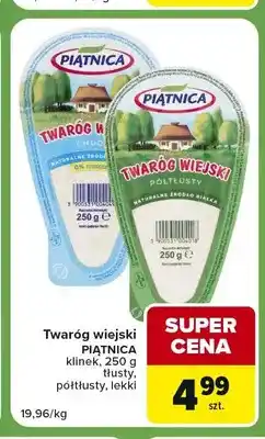 Twaróg wiejski Piątnica klinek lekki