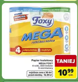 Carrefour Express Papier toaletowy Mega Foxy 3-warstwowy oferta