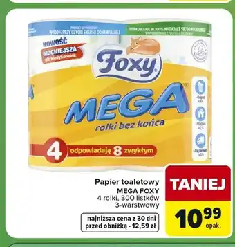 Papier toaletowy Mega Foxy 3-warstwowy