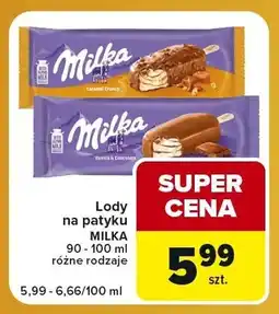 Carrefour Express Lody na patyku Milka Vanilla & Chocolate oferta
