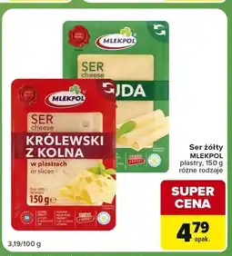 Carrefour Express Ser żółty gouda w plastrach Mlekpol oferta