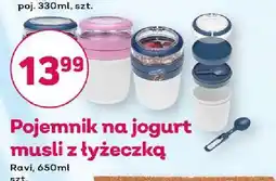 Bliski Pojemnik na jogurt musli z łyżeczką 650 ml Ravi oferta