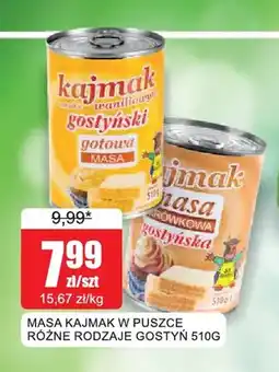 Bingo Masa kajmak w puszce Gostyń oferta