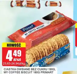 Bingo Ciastka owsiane bez cukru Primart oferta