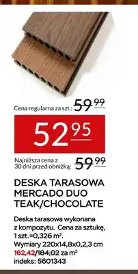 Abra Deska tarasowa Mercado Duo teak/chocolate oferta