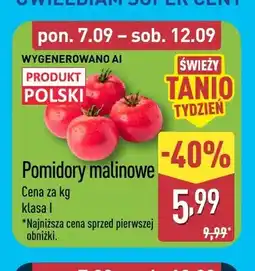 ALDI Pomidory malinowe oferta