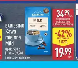 ALDI Kawa mielona Mild Barissimo oferta
