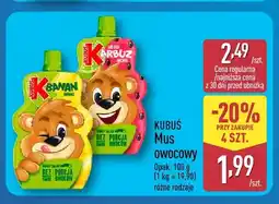 ALDI Mus owocowy banan Kubuś oferta