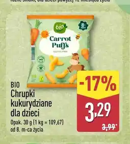 ALDI Chrupki kukurydziane dla dzieci Bio oferta