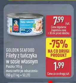 ALDI Filety z tuńczyka w sosie własnym Golden Seafood oferta