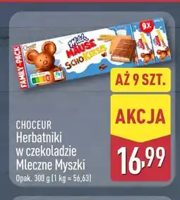 ALDI Herbatniki w czekoladzie Mleczne Myszki 9-pak Choceur oferta