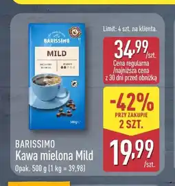 ALDI Kawa mielona Mild Barissimo oferta
